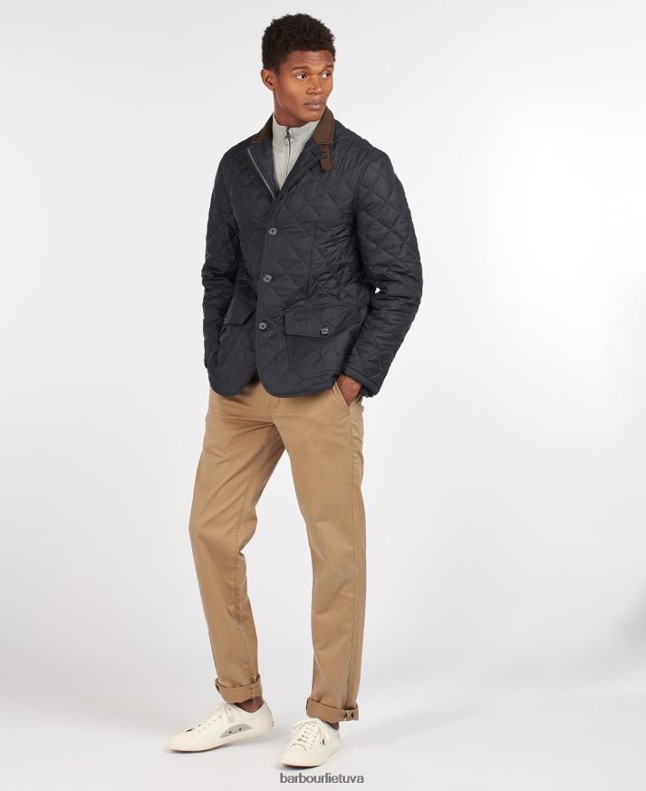 apranga Barbour Šlifuoklis dygsniuotas švarkas karinis jūrų laivynas vyrų 6F6D8099