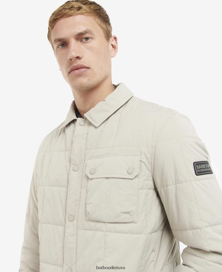 apranga Barbour turistinis dygsniuotas marškinių švarkas klasikinis juodas vyrų 6F6D80135