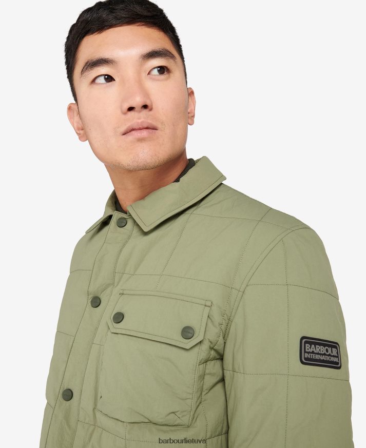 apranga Barbour turistinis dygsniuotas marškinių švarkas klasikinis juodas vyrų 6F6D80141