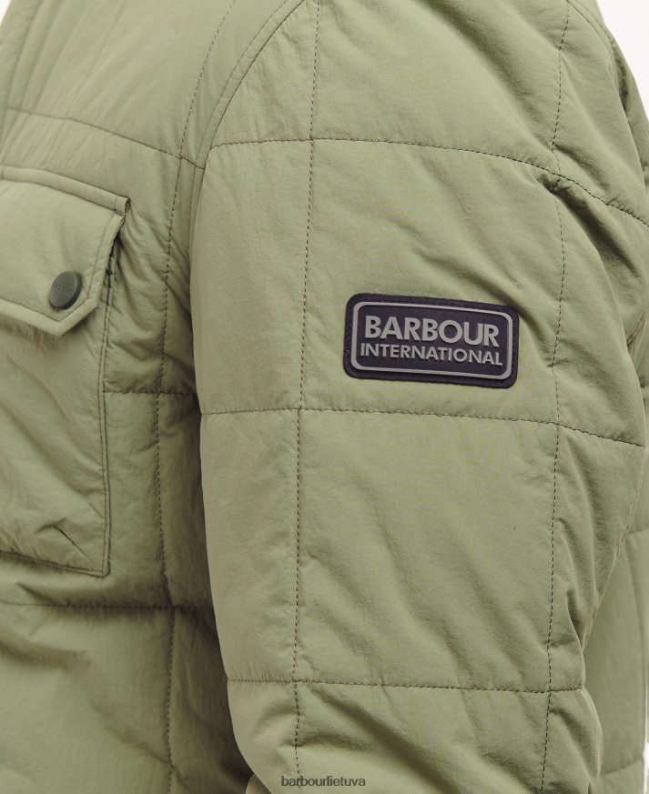 apranga Barbour turistinis dygsniuotas marškinių švarkas klasikinis juodas vyrų 6F6D80141