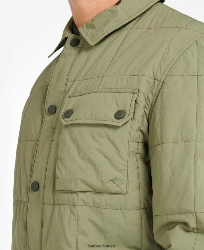 apranga Barbour turistinis dygsniuotas marškinių švarkas klasikinis juodas vyrų 6F6D80141