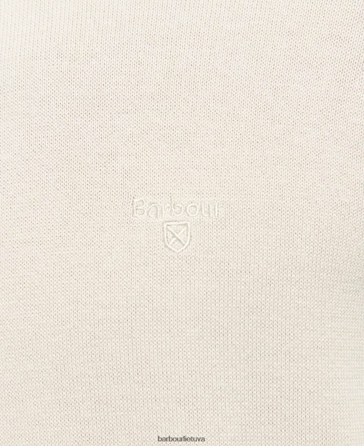 apranga Barbour Pima medvilninis megztinis su kaklu agavos žalia vyrų 6F6D801104