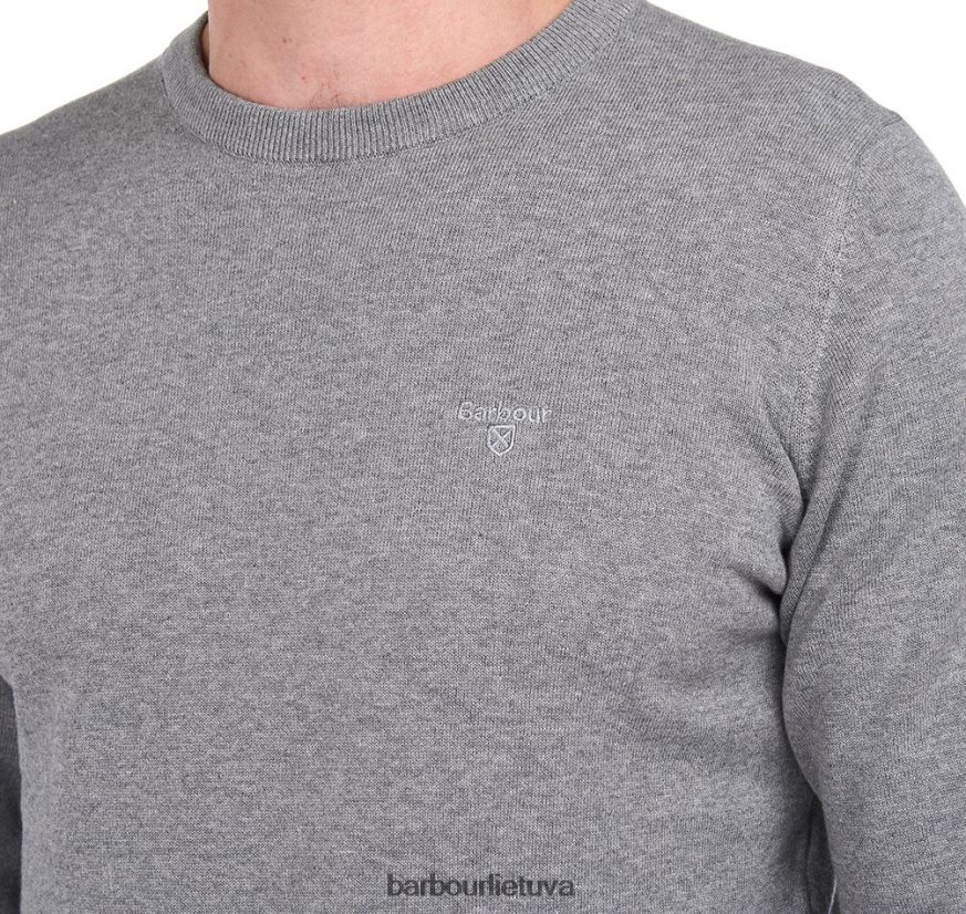 apranga Barbour Pima medvilninis megztinis su kaklu senovinis baltas vyrų 6F6D801083