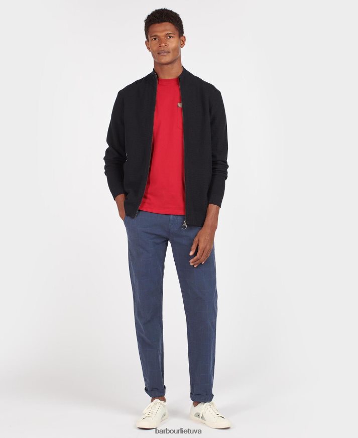 apranga Barbour abhainn užtrauktuku per megztinį pilkas marlas vyrų 6F6D801084