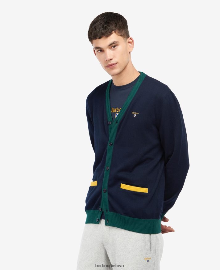 apranga Barbour babour sheldonian kardiganas klasikinis laivynas vyrų 6F6D801125