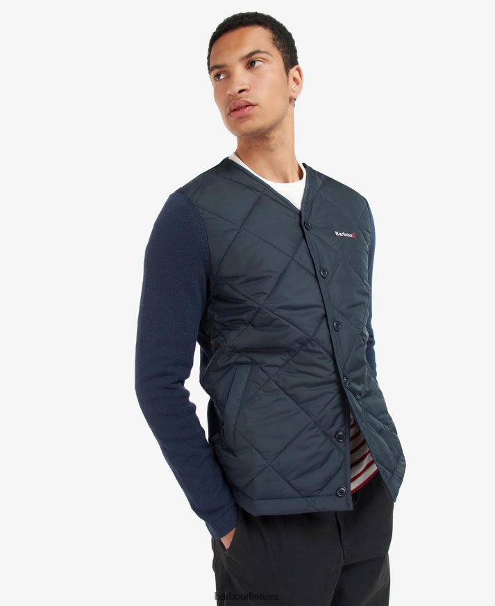 apranga Barbour dygsniuotas megztinis su antgaliu klasikinis laivynas vyrų 6F6D801095