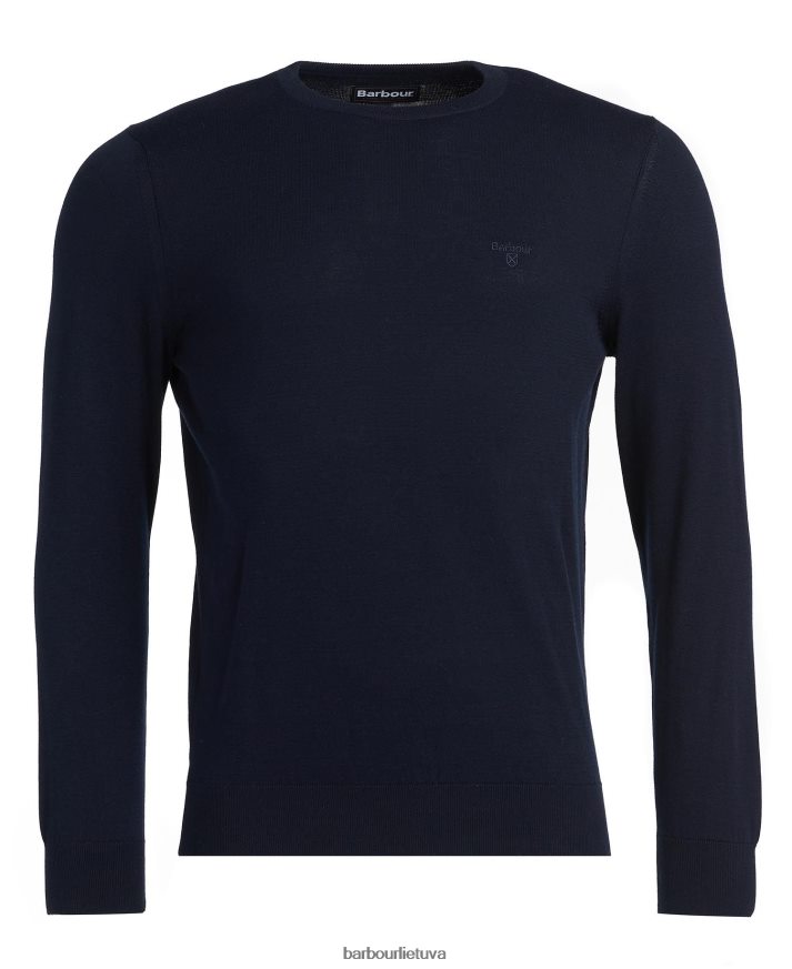 apranga Barbour lengvas medvilninis megztinis ryškiai mėlynas vyrų 6F6D801089