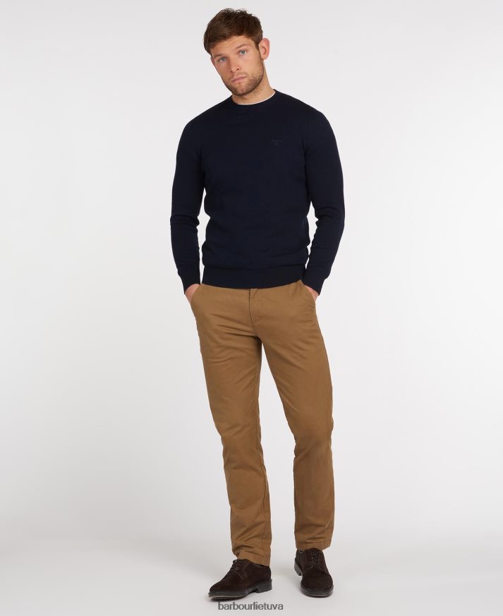 apranga Barbour lengvas medvilninis megztinis ryškiai mėlynas vyrų 6F6D801089