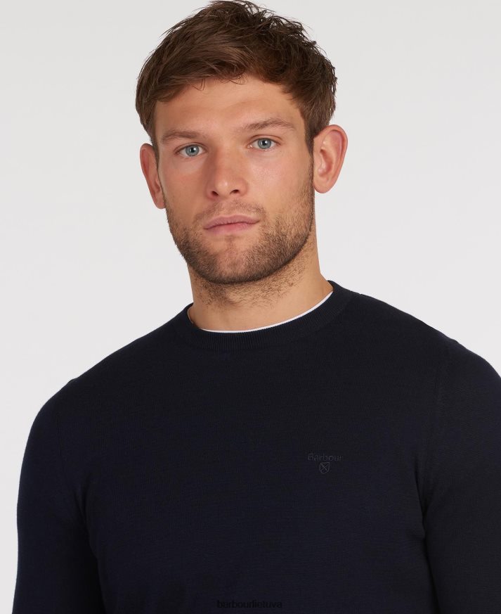 apranga Barbour lengvas medvilninis megztinis ryškiai mėlynas vyrų 6F6D801089