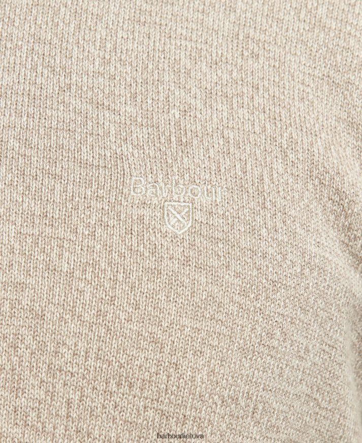 apranga Barbour megztas pusnis megztinis su užtrauktuku alyvuogių marlas vyrų 6F6D801077