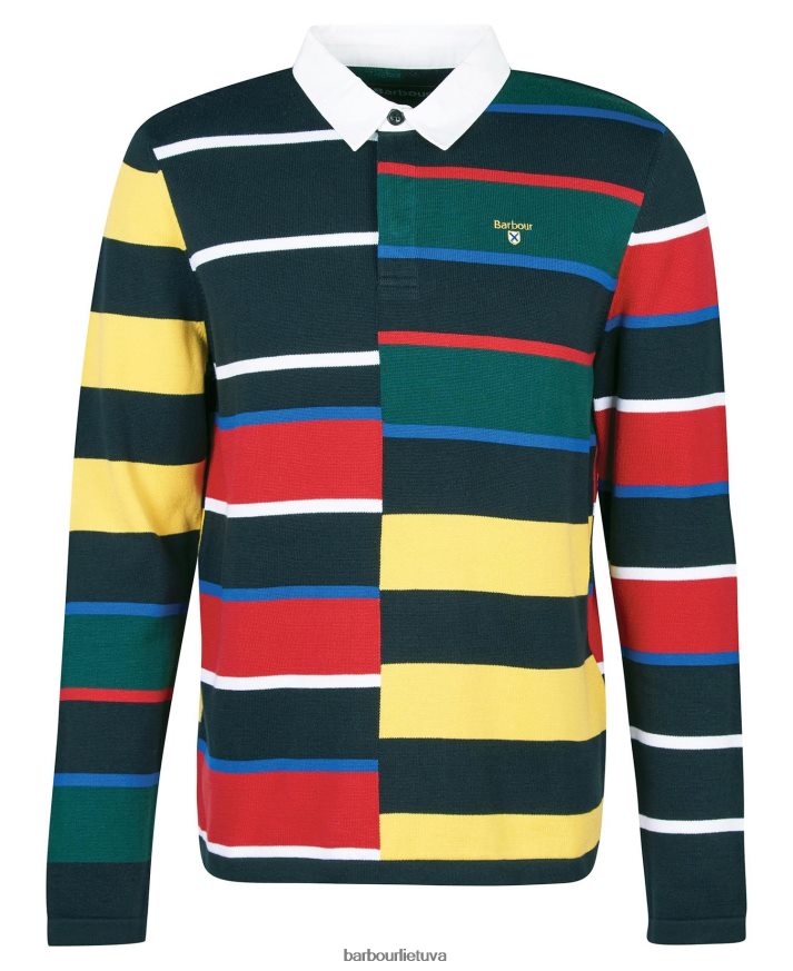 apranga Barbour radcliffe megzti regbio marškinėliai klasikinis laivynas vyrų 6F6D801116