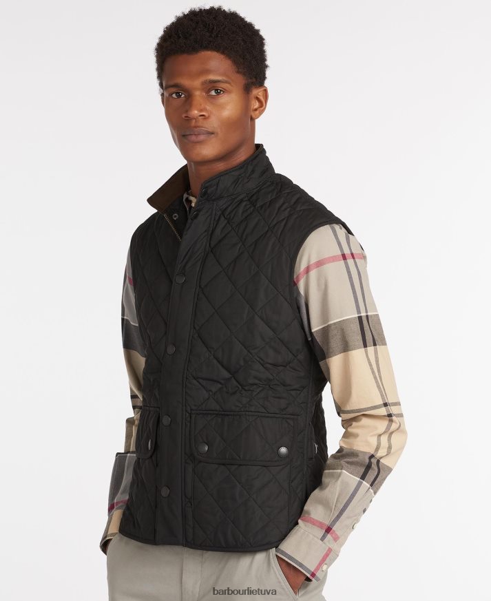 apranga Barbour Lowerdale gilet juodas vyrų 6F6D80225