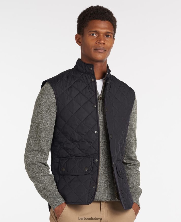 apranga Barbour Lowerdale gilet juodas vyrų 6F6D80264