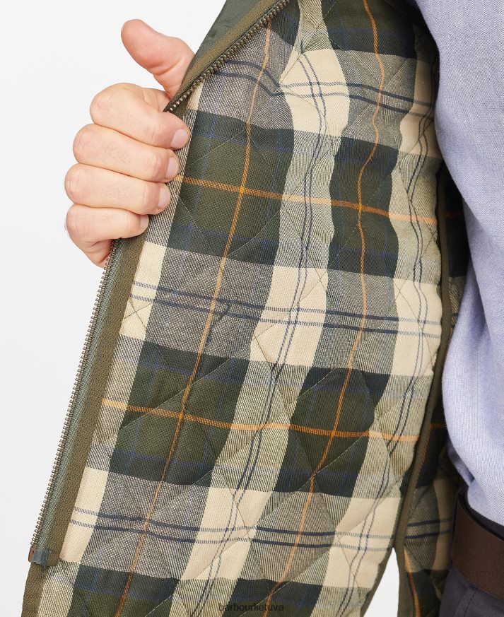 apranga Barbour dygsniuota liemenė/užsegamas pamušalas juoda/moderni vyrų 6F6D802321