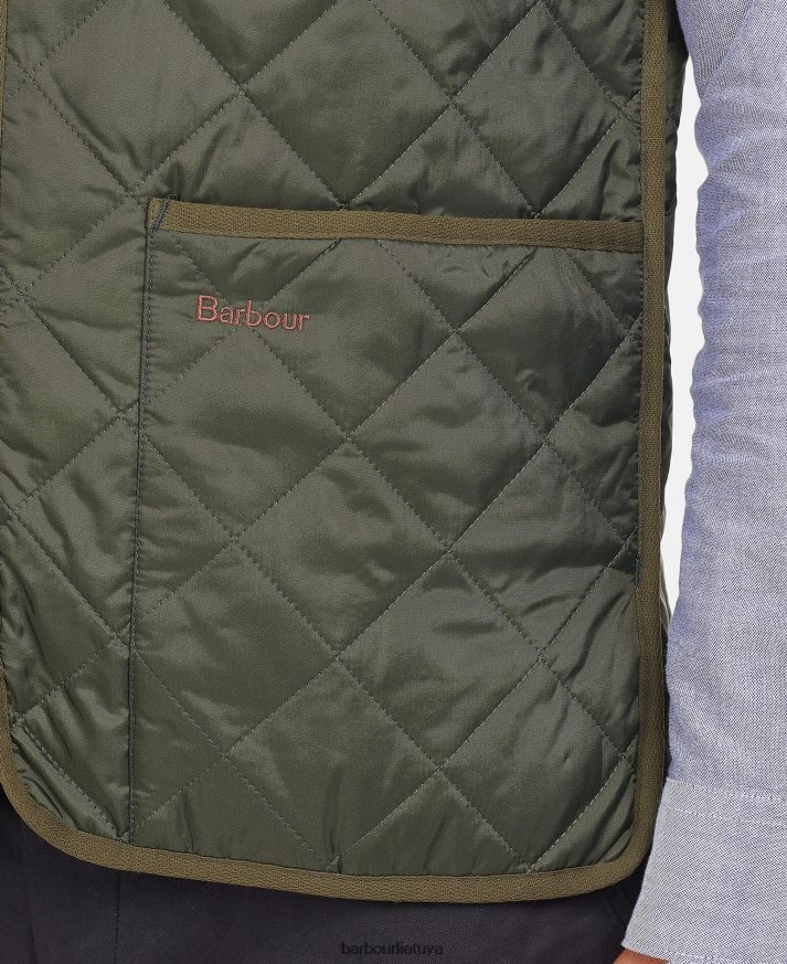 apranga Barbour dygsniuota liemenė/užsegamas pamušalas juoda/moderni vyrų 6F6D802321