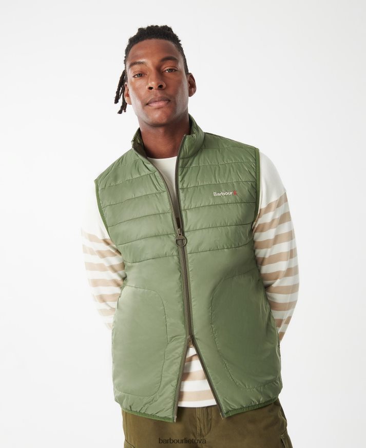apranga Barbour kranto gilet olivinas vyrų 6F6D80250