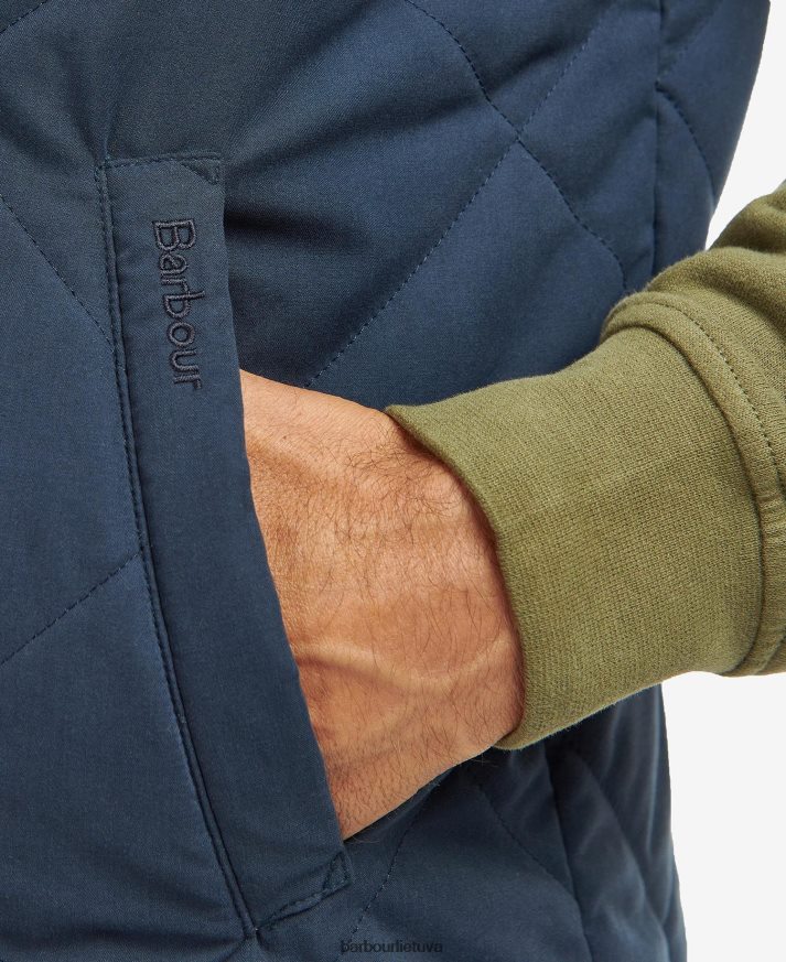 apranga Barbour kurtas dygsniuotas giletas laivyno/upės beržo tartanas vyrų 6F6D80246