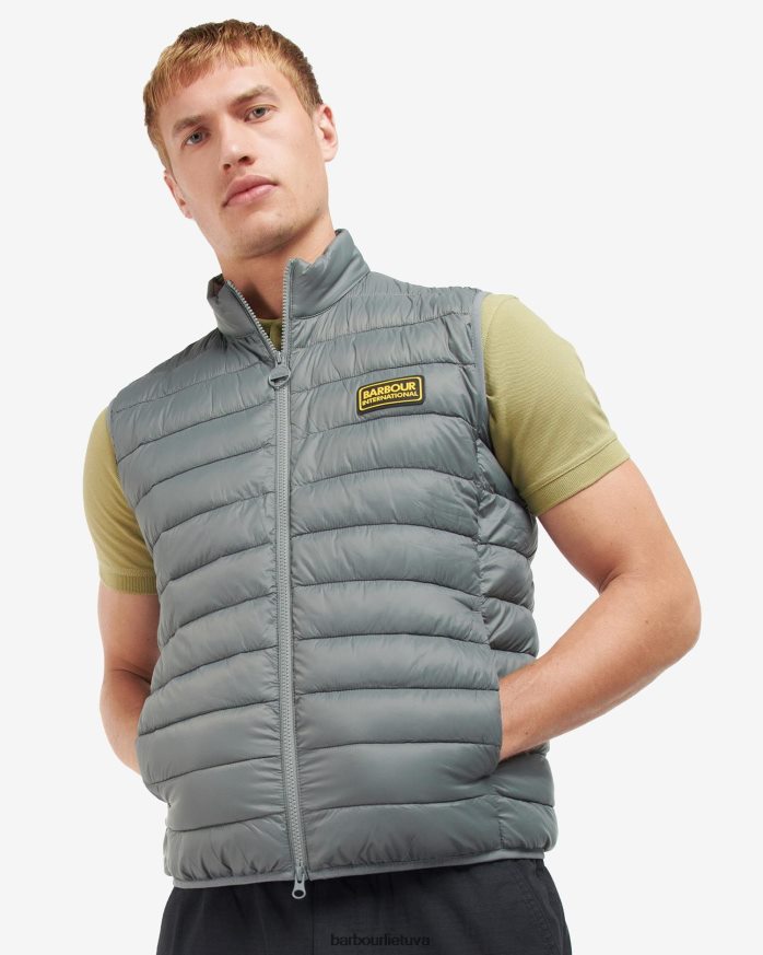 apranga Barbour lenktynininko nendrinė gilet milteliai mėlyni vyrų 6F6D80248