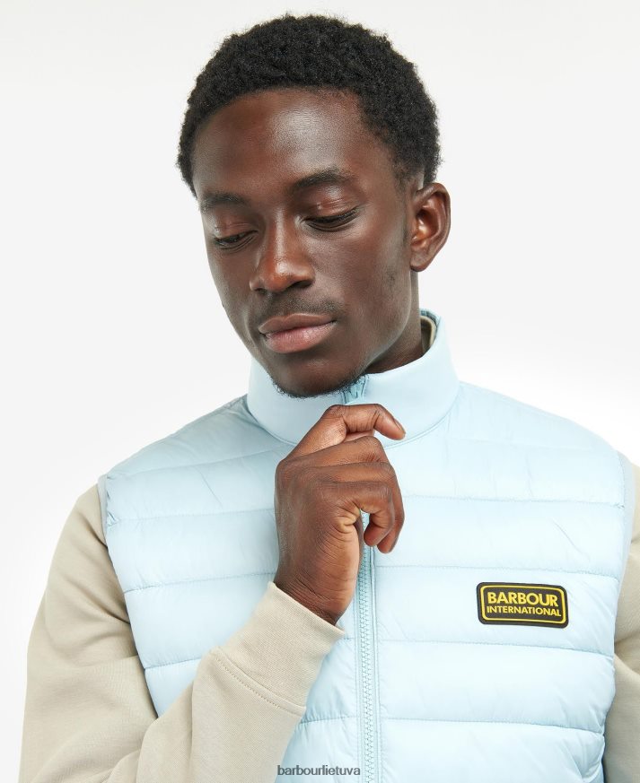 apranga Barbour lenktynininko nendrinė gilet milteliai mėlyni vyrų 6F6D80253