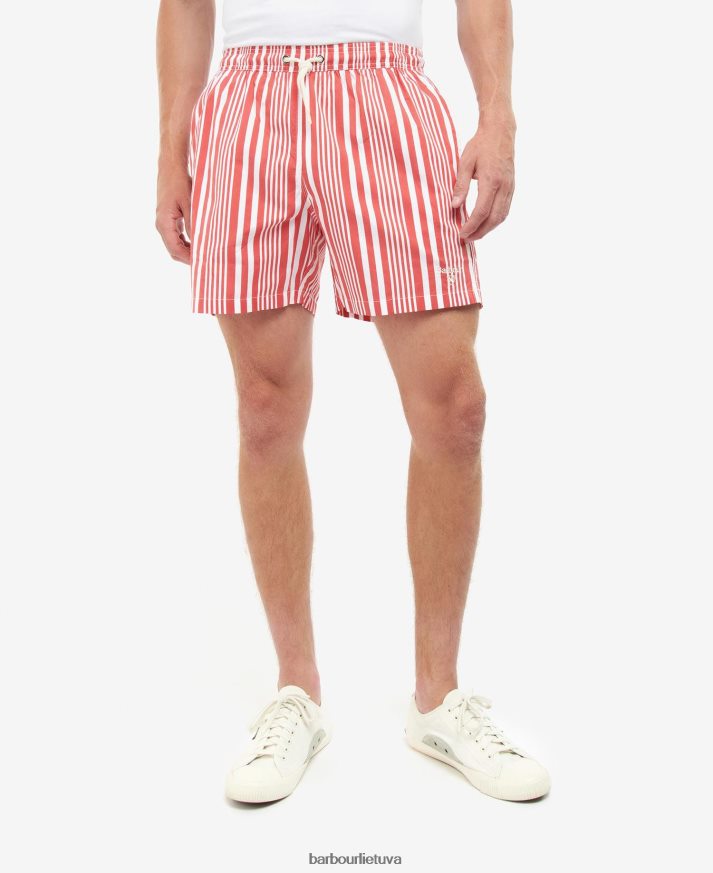apranga Barbour deckham maudymosi šortai klasikinis raudonas vyrų 6F6D801213