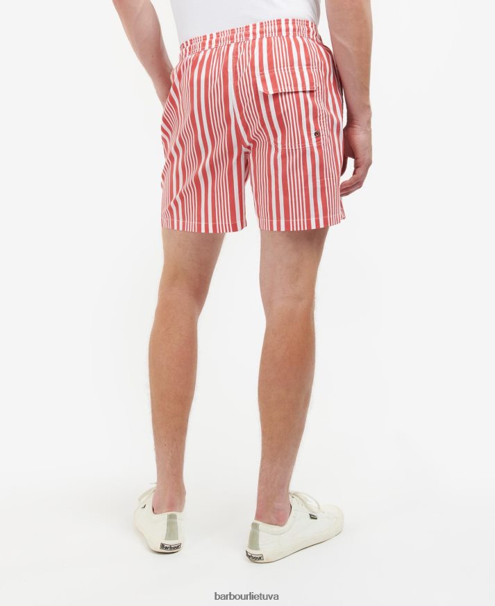 apranga Barbour deckham maudymosi šortai klasikinis raudonas vyrų 6F6D801213