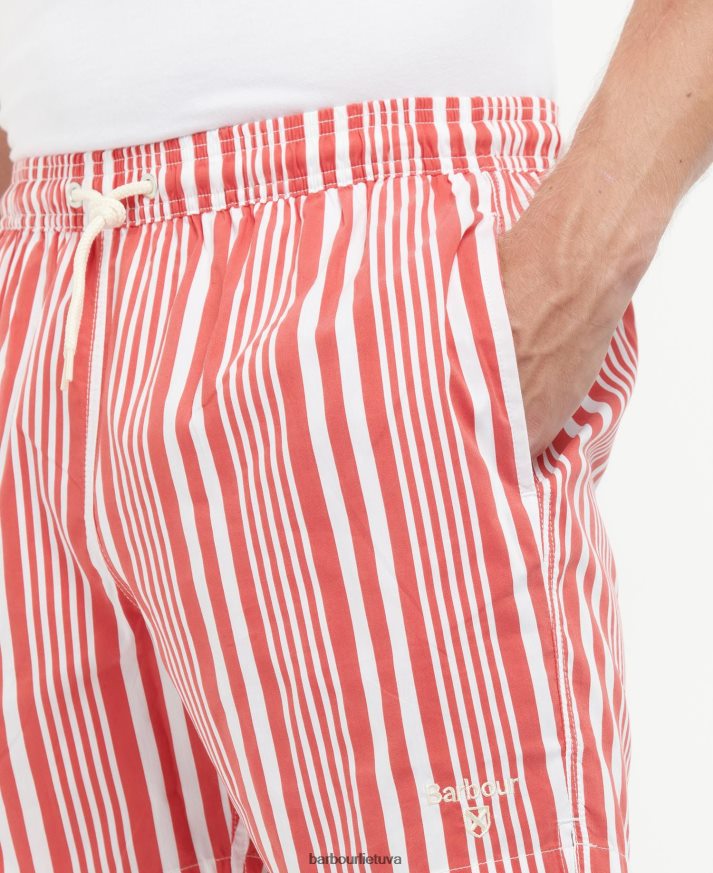 apranga Barbour deckham maudymosi šortai klasikinis raudonas vyrų 6F6D801213