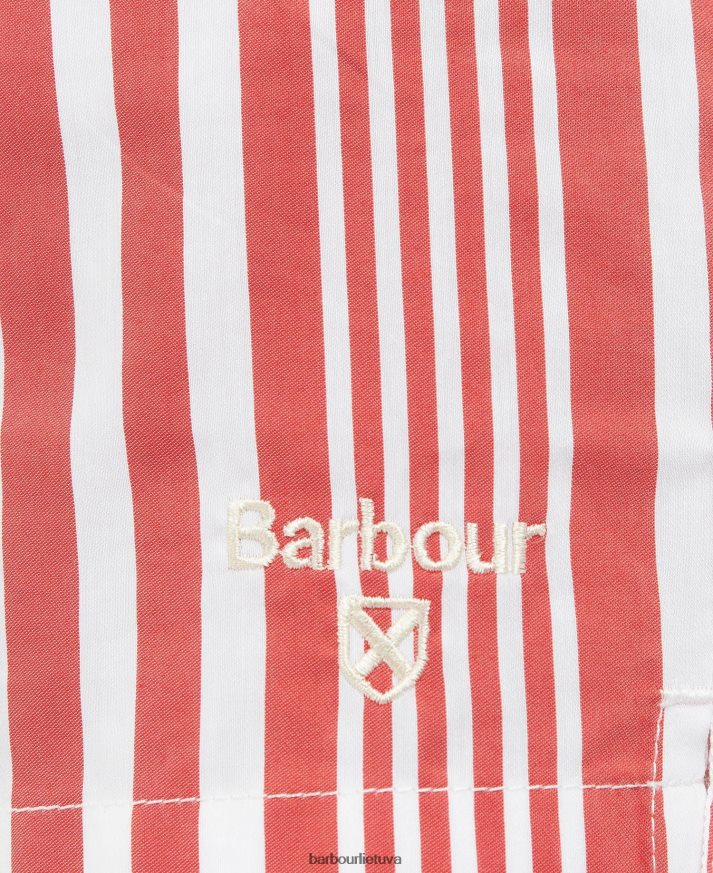 apranga Barbour deckham maudymosi šortai klasikinis raudonas vyrų 6F6D801213