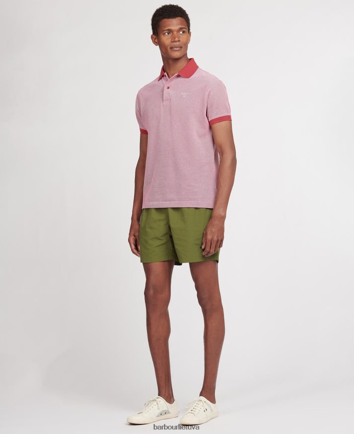 apranga Barbour esminiai logotipu 5\'\' maudymosi šortai alyvuogių vyrų 6F6D801194