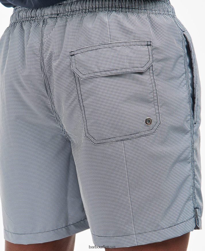 apranga Barbour gingham maudymosi šortai klasikinis raudonas vyrų 6F6D801219
