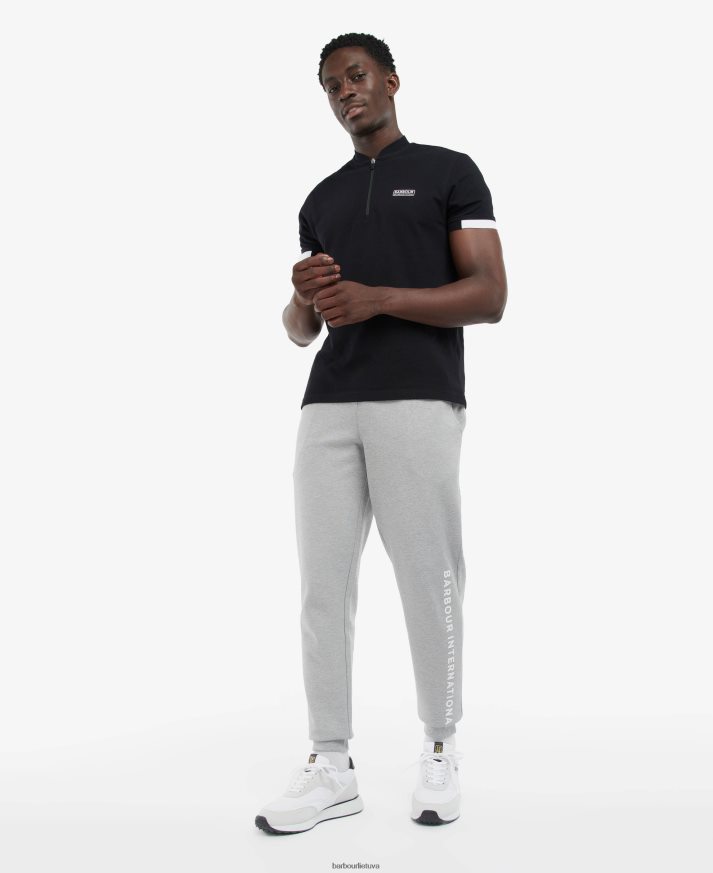 apranga Barbour kirk bėgikai šviesiai pilkas marlas vyrų 6F6D801181