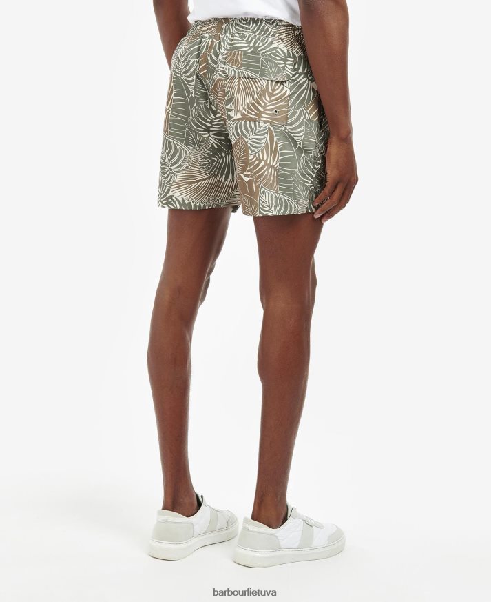 apranga Barbour lapų maudymosi šortai alyvuogių vyrų 6F6D801206