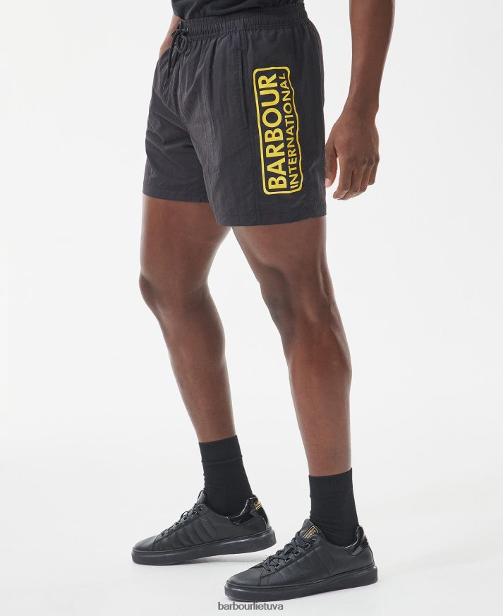 apranga Barbour maudymosi šortai su dideliu logotipu gryna mėlyna vyrų 6F6D801193
