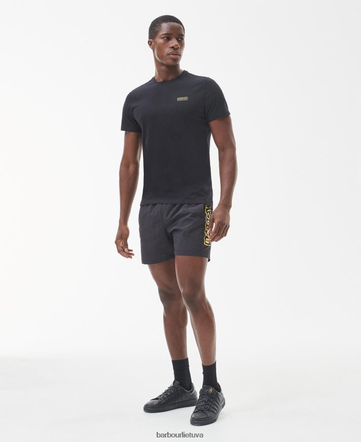 apranga Barbour maudymosi šortai su dideliu logotipu gryna mėlyna vyrų 6F6D801193