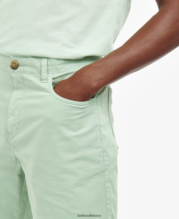 apranga Barbour ruoželiniai šortai skalbtas mėlynai vyrų 6F6D801177