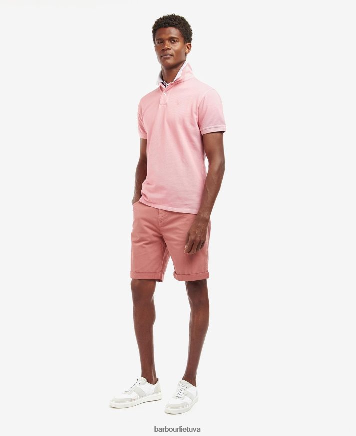 apranga Barbour ruoželiniai šortai skalbtas mėlynai vyrų 6F6D801235