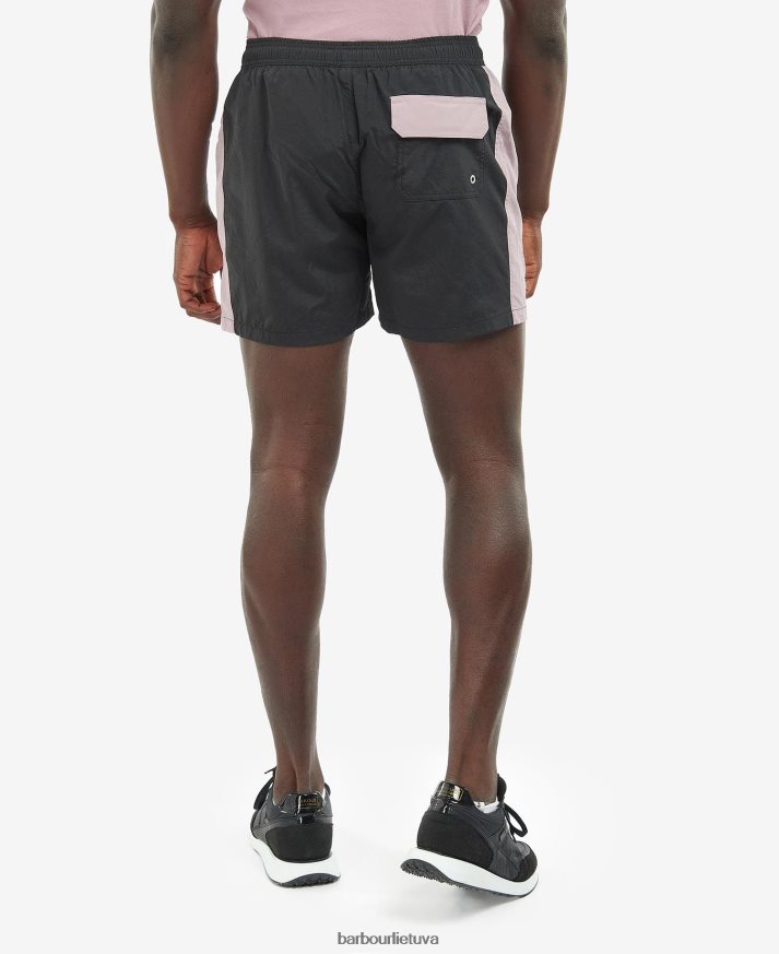 apranga Barbour spalvoti maudymosi šortai juodas/erškėtis vyrų 6F6D801220