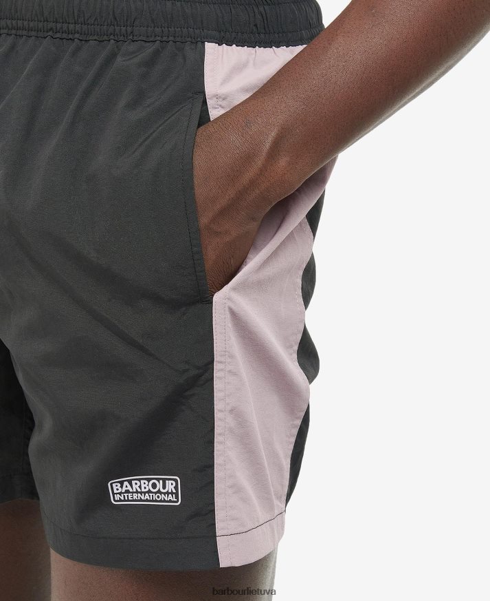apranga Barbour spalvoti maudymosi šortai juodas/erškėtis vyrų 6F6D801220