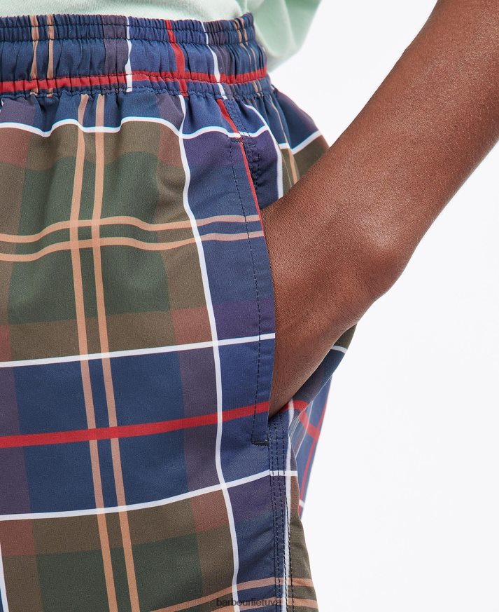 apranga Barbour tartaniniai maudymosi šortai vasaros laivyno tartanas vyrų 6F6D801169