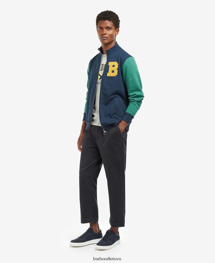 apranga Barbour „Northgate Letterman“ striukė klasikinis laivynas vyrų 6F6D801016