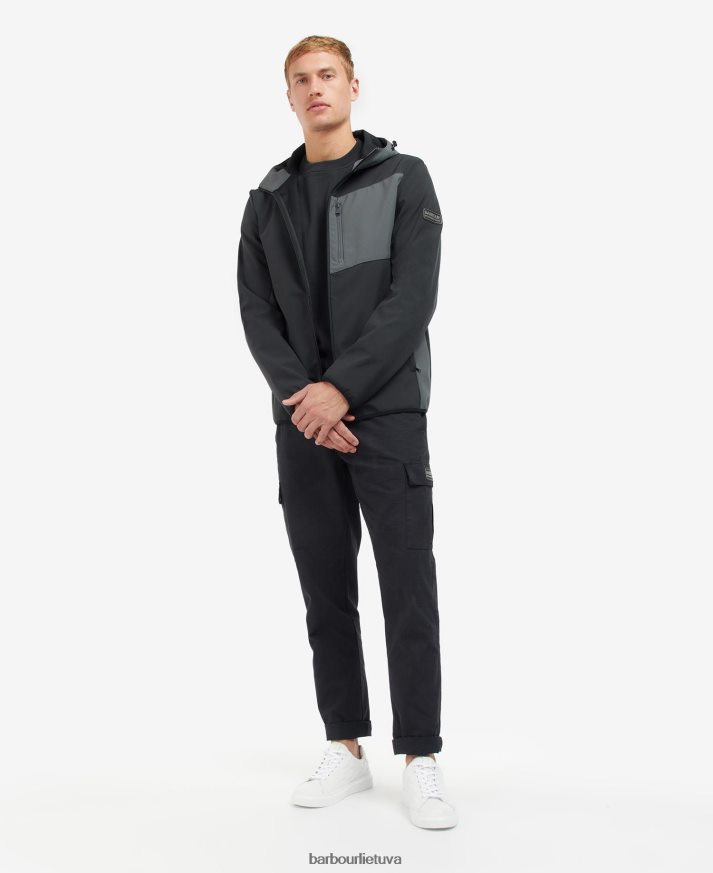 apranga Barbour „mercian“ apvalkalo ir vilnonė striukė klasikinis juodas vyrų 6F6D801134