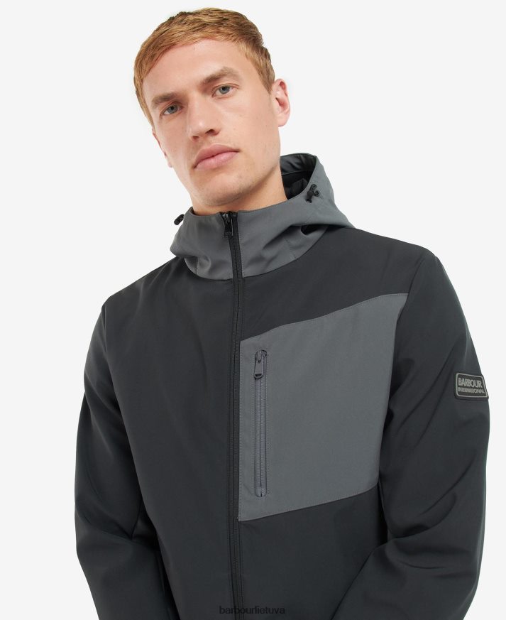 apranga Barbour „mercian“ apvalkalo ir vilnonė striukė klasikinis juodas vyrų 6F6D801134