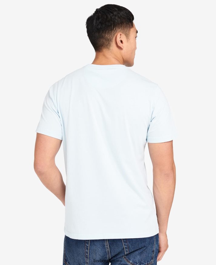 apranga Barbour Barry grafikos marškinėliai skiriamieji ženklai mėlyni vyrų 6F6D80967