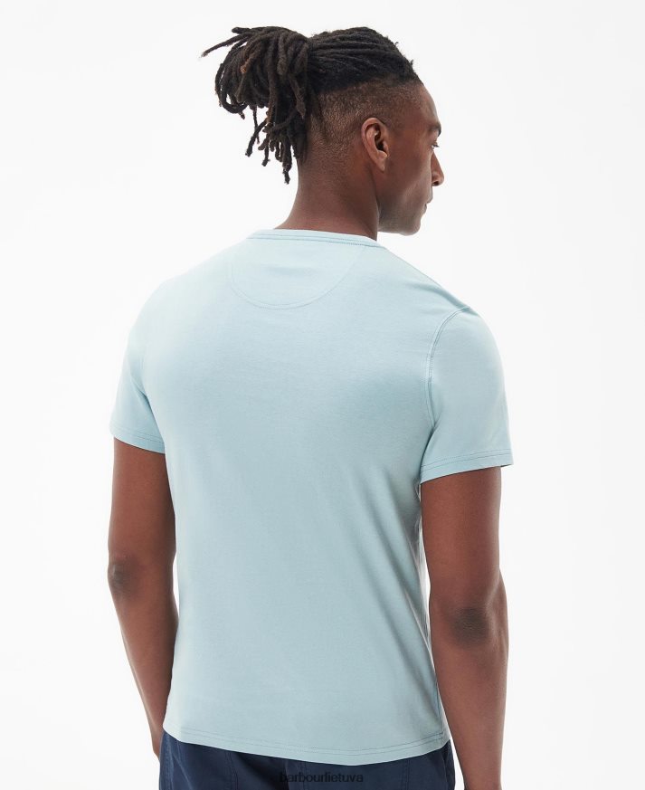 apranga Barbour Brairton marškinėliai mėlyna kreida vyrų 6F6D80757