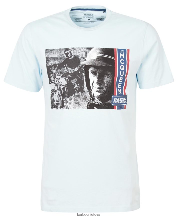 apranga Barbour Harris grafiniai marškinėliai blyškus dangus vyrų 6F6D80966