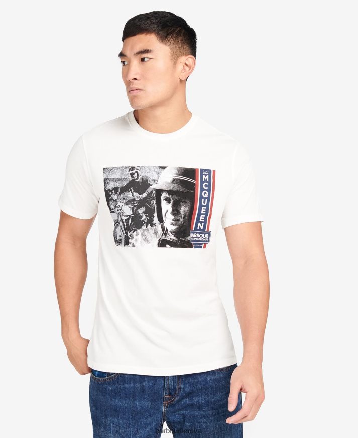 apranga Barbour Harris grafiniai marškinėliai blyškus dangus vyrų 6F6D80969