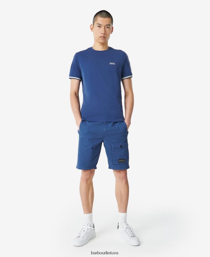 apranga Barbour Marškinėliai su sukimo momentu šnabžda balta vyrų 6F6D80887