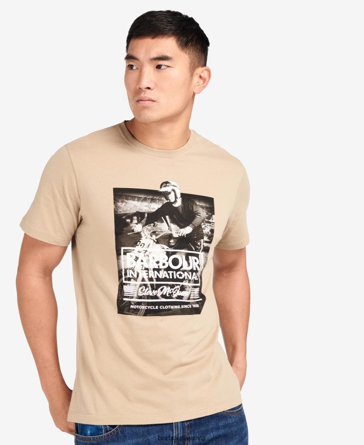 apranga Barbour Morris grafiniai marškinėliai šnabžda balta vyrų 6F6D80821