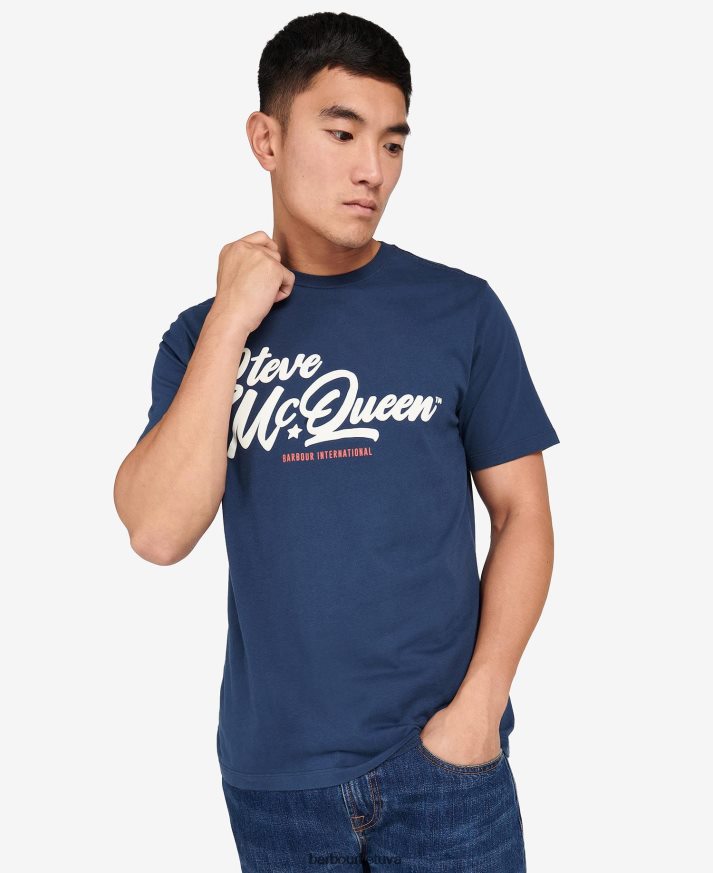 apranga Barbour Murrey grafiniai marškinėliai šnabžda balta vyrų 6F6D80820