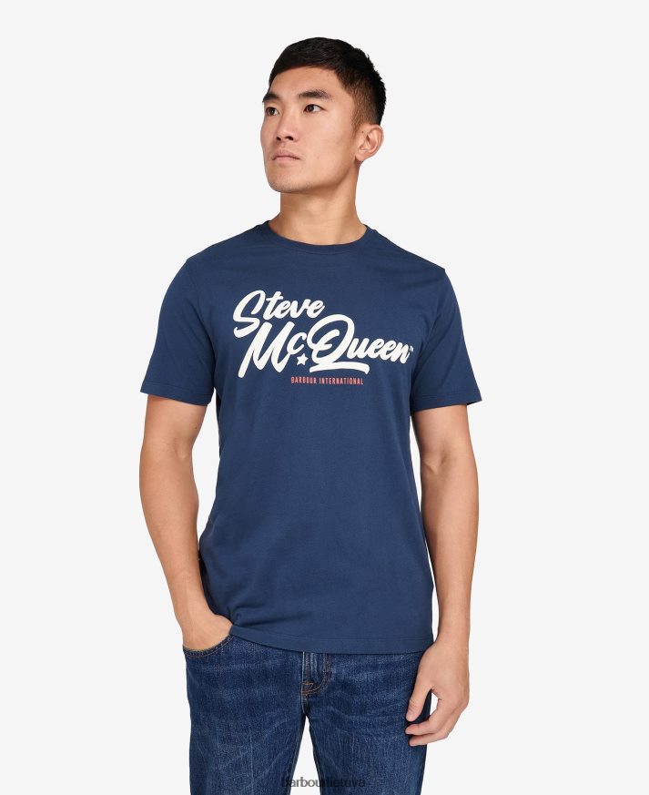 apranga Barbour Murrey grafiniai marškinėliai šnabžda balta vyrų 6F6D80820