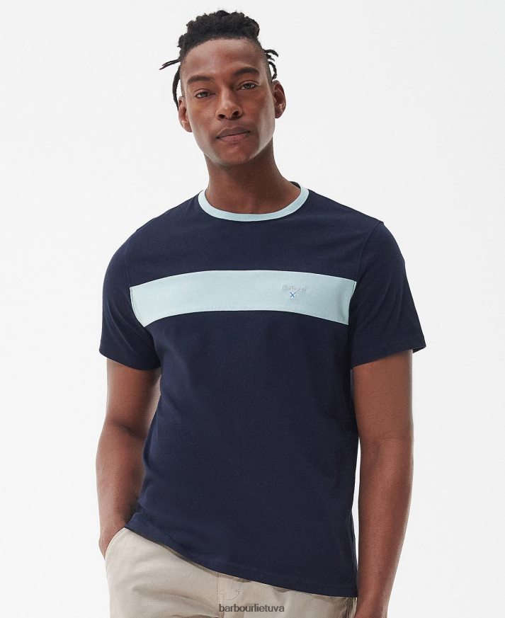 apranga Barbour Steaford paneliniai marškinėliai klasikinis baltas vyrų 6F6D80763